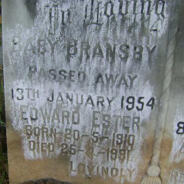BRANSBY Edward Ester 1910-1991 :: BRANSBY Baby -1954