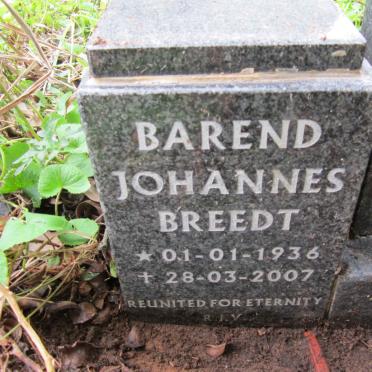 BREEDT Barend Johannes 1936-2007 &amp; Sophia Rita 1934-1995 :: STRYDOM Monica Elizabeth 1962-1986 
