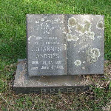 BREEDT Johannes Andries 1891-1968