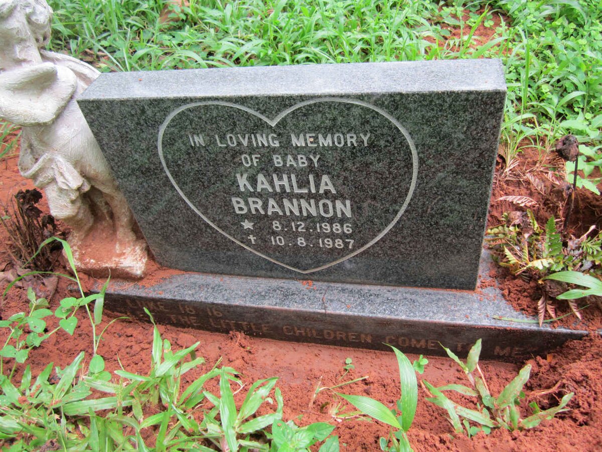 BRANNON Kahlia 1986-1987