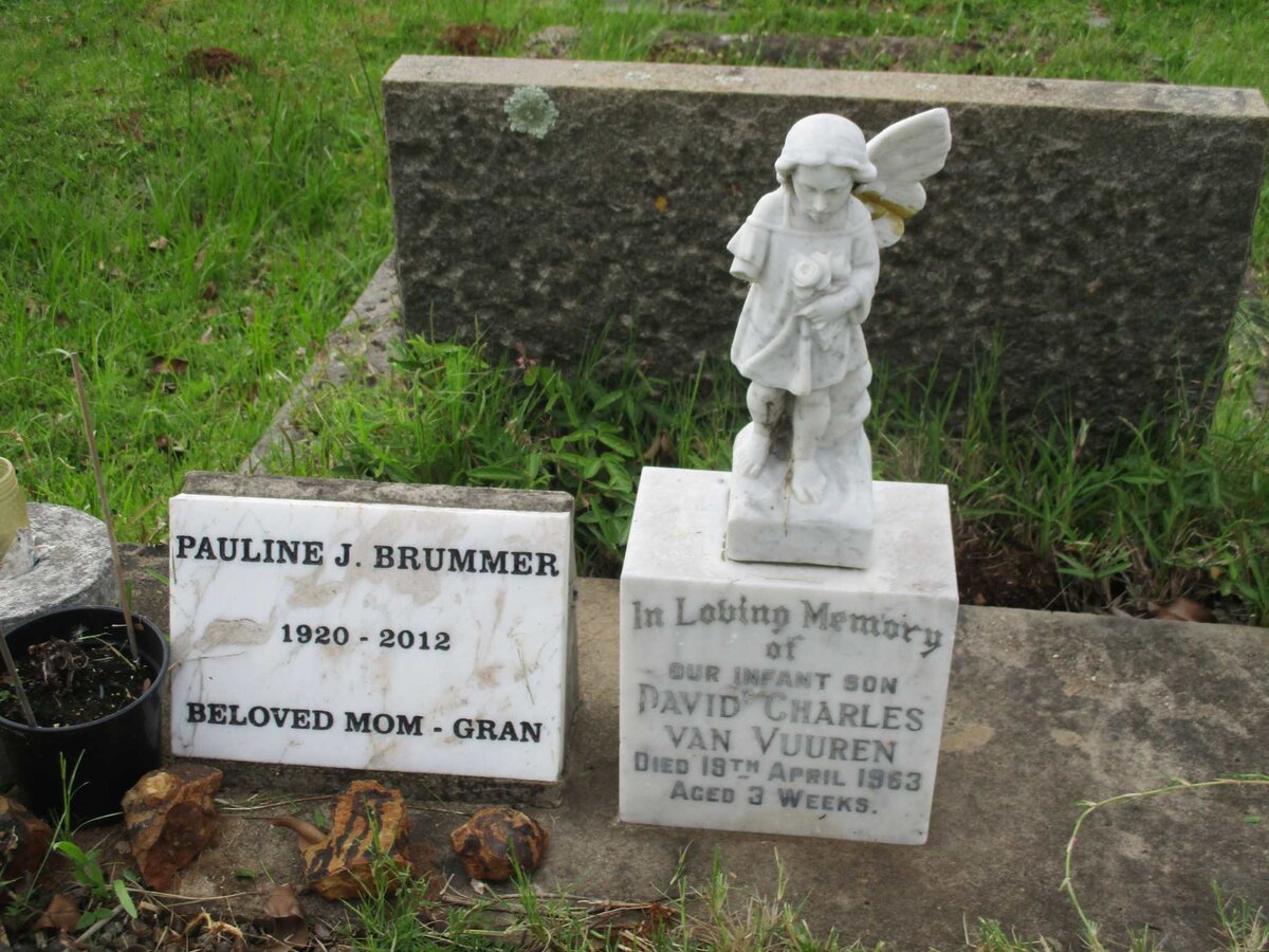 BRUMMER Pauline J. 1920-2012 :: VAN VUUREN David Charles -1963