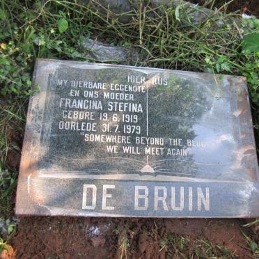 BRUIN Francina Stefina, de 1919-1979
