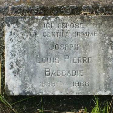 BABBADIE Joseph Louis Pierre 1888-1966