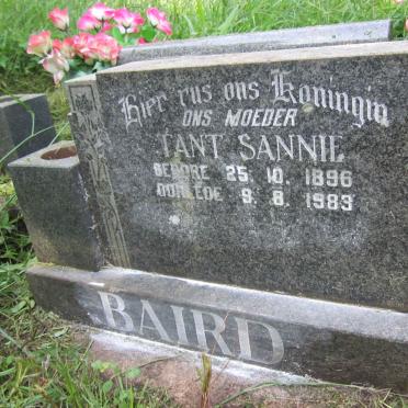 BAIRD Sussanna Elizabeth 1896-1983