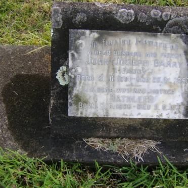 BARRY John Joseph 1891-1953 &amp; Kathleen 1896-1979