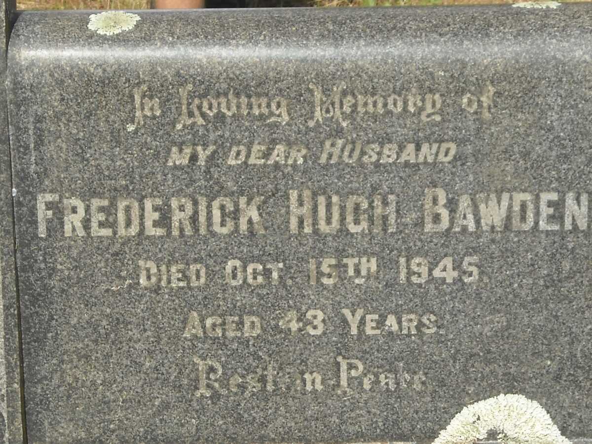 BAWDEN Frederick Hugh -1945