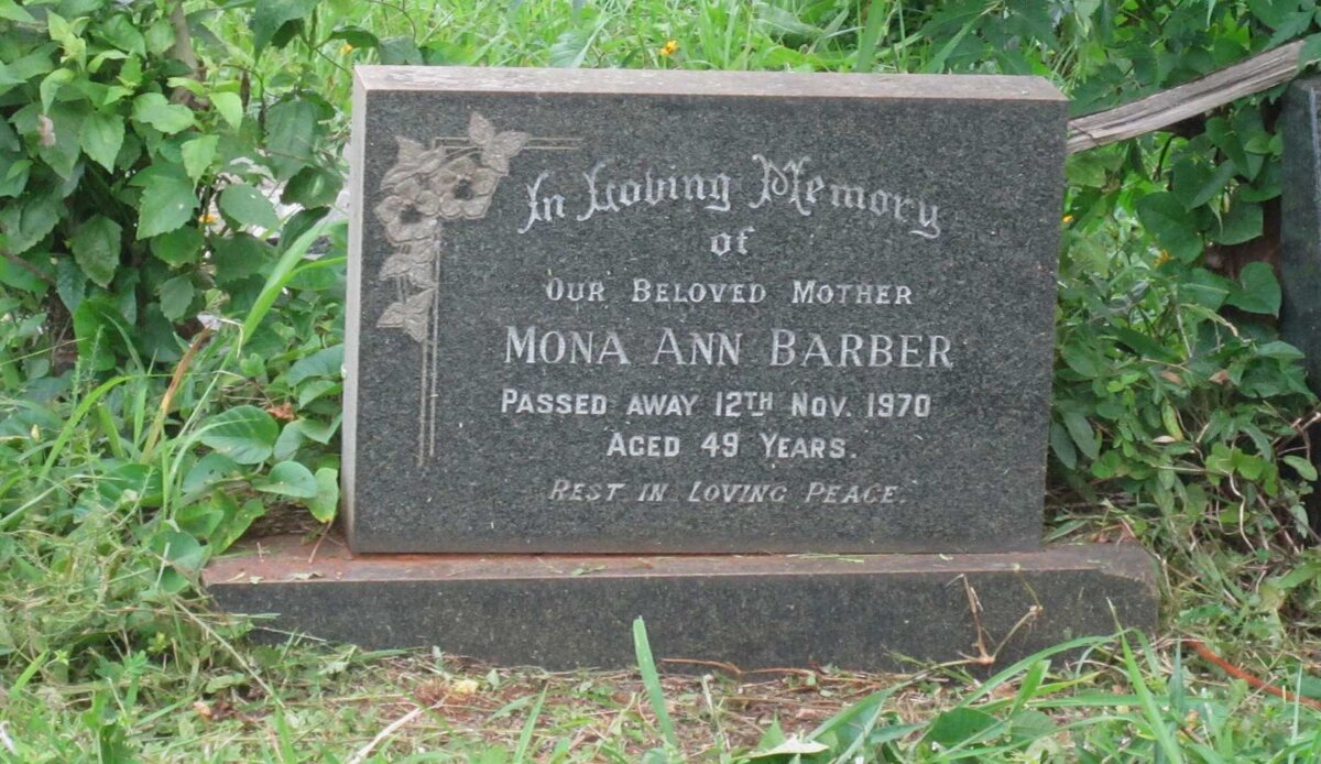 BARBER Mona Ann -1970
