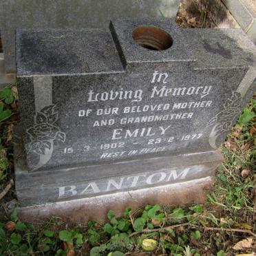BANTOM Emily 1902-1977