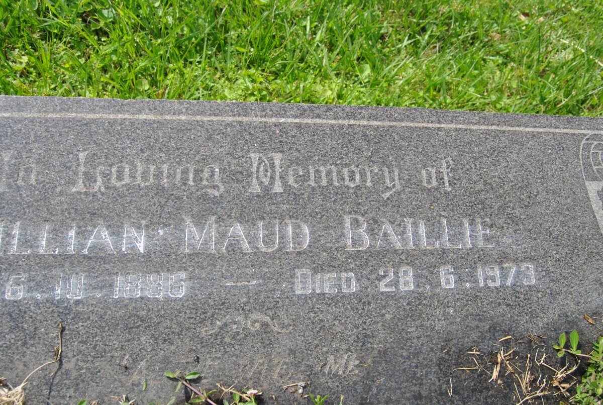 BAILLIE Lillian Maud 1886-1979