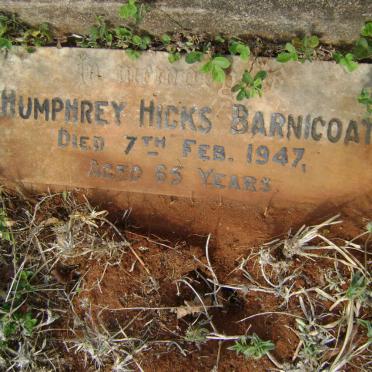 BARNICOAT Humphrey Hicks -1947