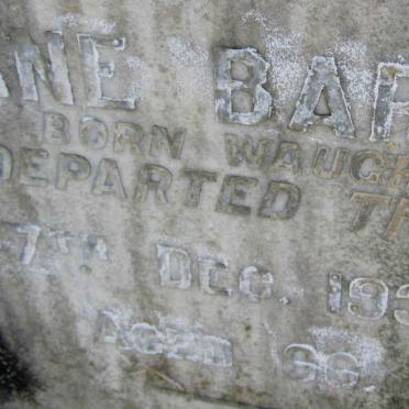 BARRY Jane nee WAUGH -1931 :: WHITELAW Mary J.J. -1950 :: MARTIN Kenneth Robert Paxton 1933-1935