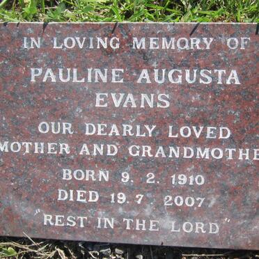 EVANS Pauline Augusta 1910-2007