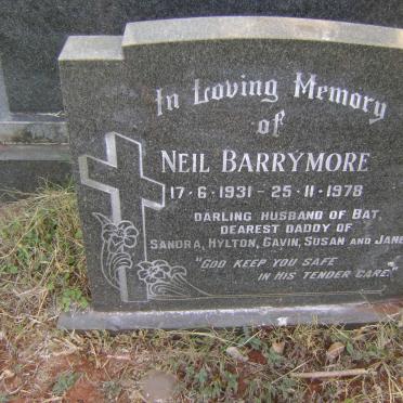 BARRYMORE Neil 1931-1978