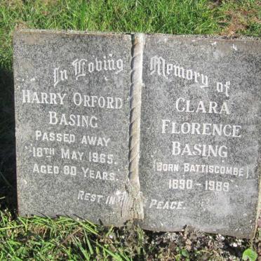 BASING Harry Orford -1965 &amp; Clara FLorence BATTISCOMBE 1890-1989