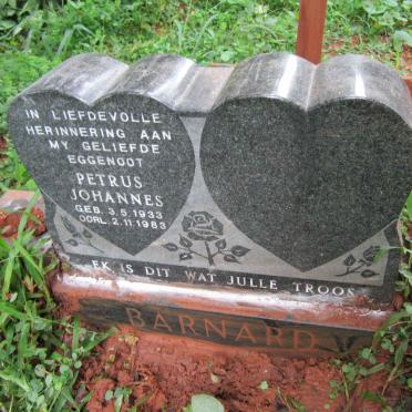 BARNARD Petrus Johannes 1933-1983