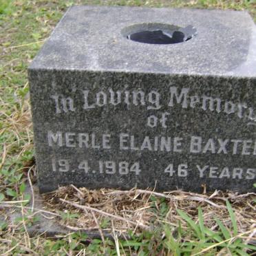 BAXTER Merle Elaine -1984