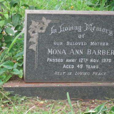 BARBER Mona Ann -1970
