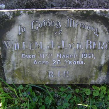 BERG Willem J.J., v.d. -1951