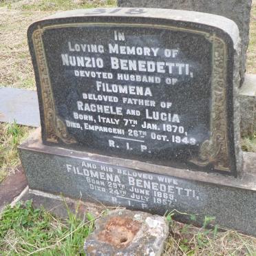 BENEDETTI Nunzio 1870-1943 &amp; Filomena 1869-1957