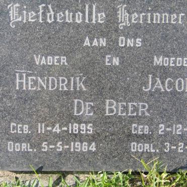 BEER Hendrik, de 1895-1964 &amp; Jacoba 1894-1968