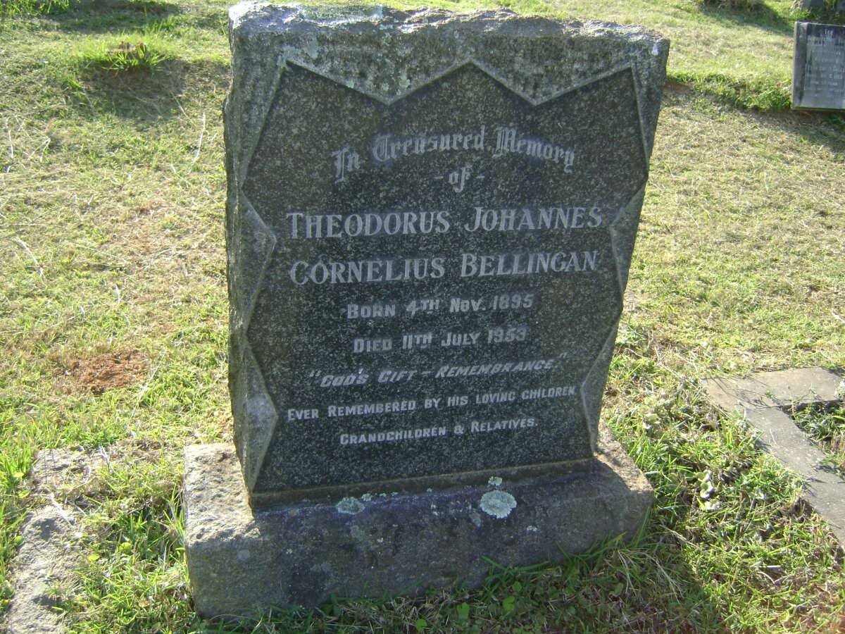 BELLINGAN Theodorus Johannes Cornelius 1895-1953