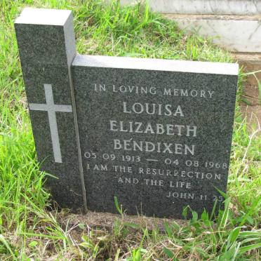 BENDIXEN Louisa Elizabeth 1913-1968