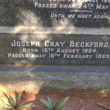 BECKFORD Ernest Walter 1906-1947 :: BECKFORD James Grey 1881-1958 :: BECKFORD Joseph Gray 1904-1969