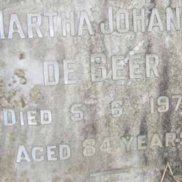 BEER Ruben Benjamin Jacobus, de -1962 &amp; Martha Johanna -1979