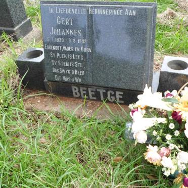 BEETGE Gert Johannes 1930-1992