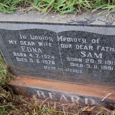 BEARD Sam 1919-1991 &amp; Edna 1924-1976