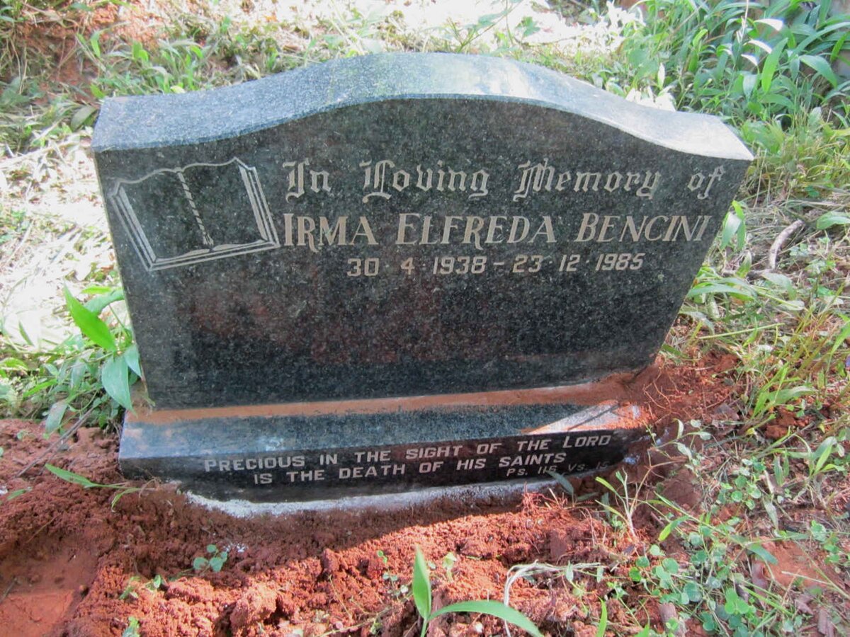 BENCINI Irma Elfreda 1938-1985