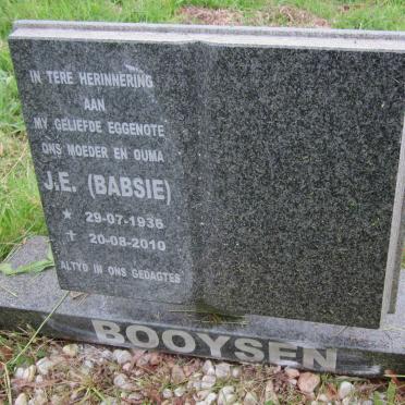 BOOYSEN J.E. 1936-2010