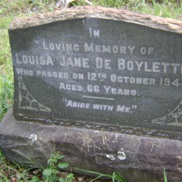 BOYLETTE Louisa Jane, de -1944