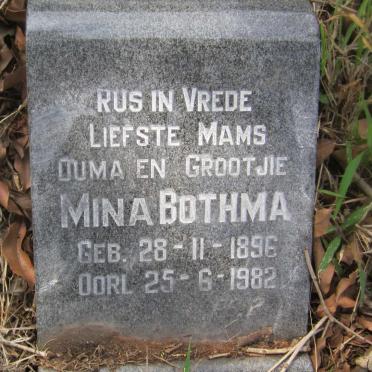 BOTHMA Mina 1896-1982