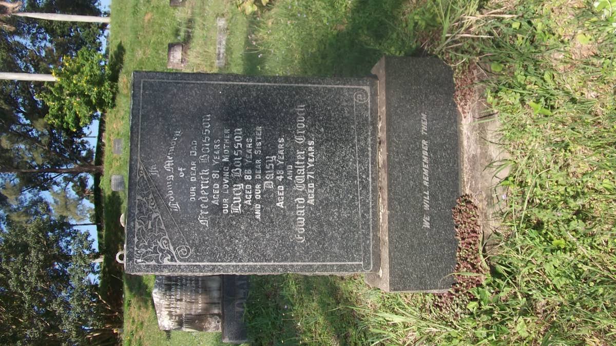 BOISSON Frederick &amp; Lucy :: BOISSON Daisy :: CROUCH Edward Walter