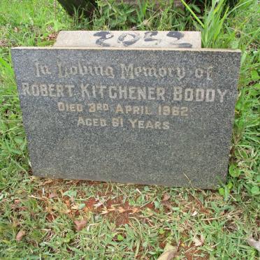 BODDY Robert Kitchener -1962