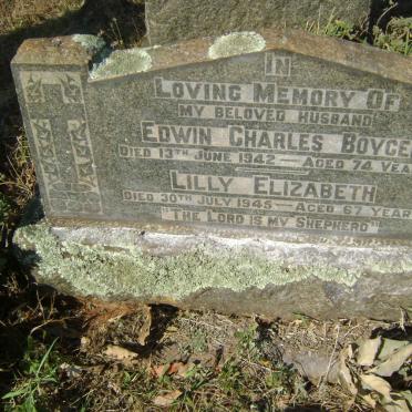 BOYCE Edwin Charles -1942 &amp; Lilly Elizabeth -1945