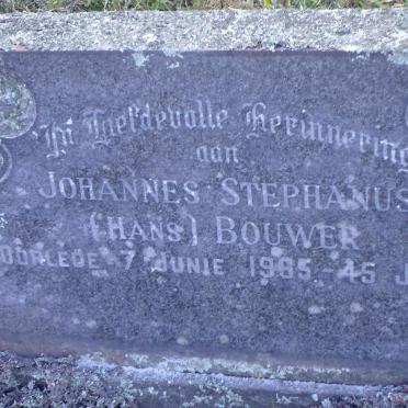 BOUWER Johannes Stephanus -1965