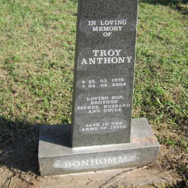 BONHOMME Troy Anthony 1970-2004 