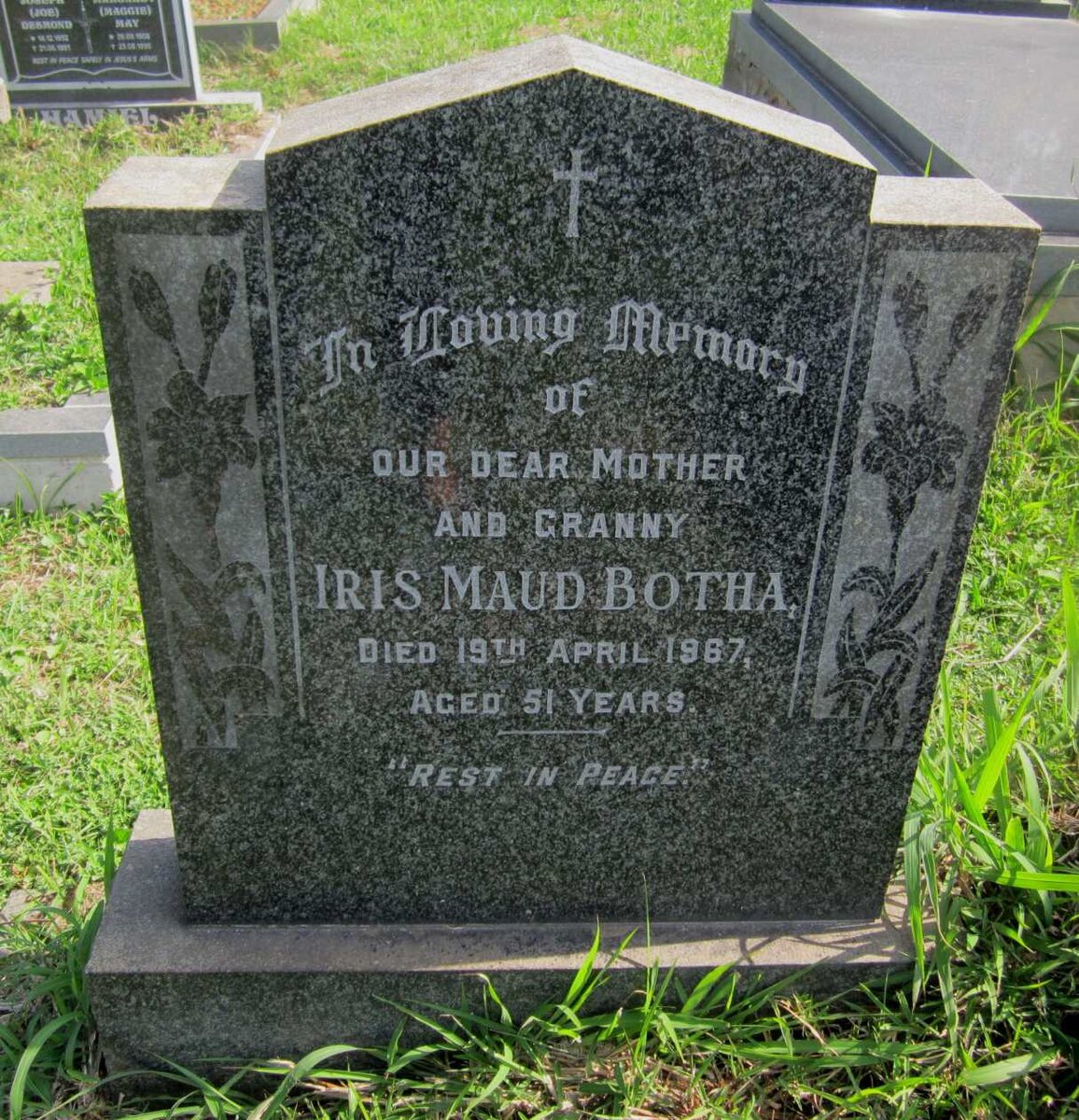 BOTHA Iris Maud -1967