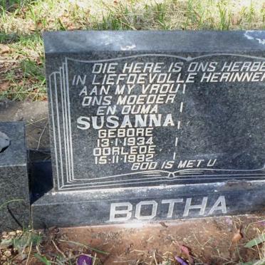 BOTHA Susanna 1934-1992