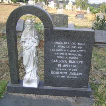 BIAGIONI Caterina nee AVELLINI 1908-1973 :: AVELLINI Domenico 1910-2000