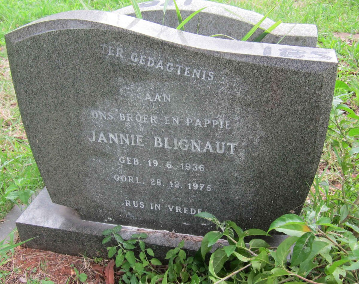 BLIGNAUT Jannie 1936-1975