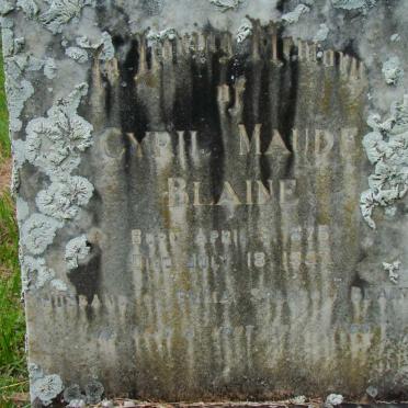 BLAINE Cyril Maude 1876-1957