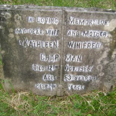 CHAPMAN Kathleen Winifred -1966