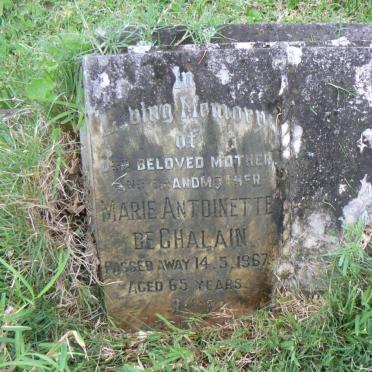 CHALAIN Marie Antoinette, de -1967