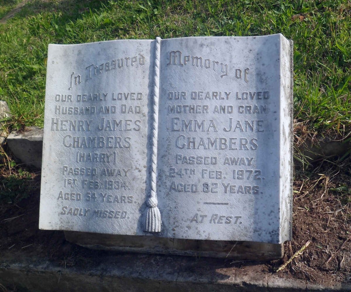 CHAMBERS Henry James -1934 &amp; Emma Jane -1972