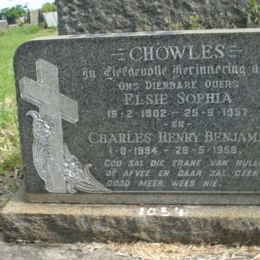 CHOWLES Charles Henry Benjamin 1894-1958 &amp; Elsie Sophia 1902-1957