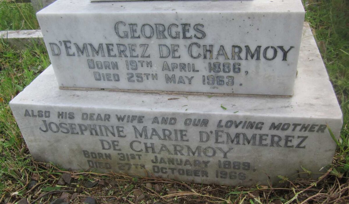 CHARMOY Georges, D'Emmerez de 1886-1963 &amp; Josephine Marie 1889-1966