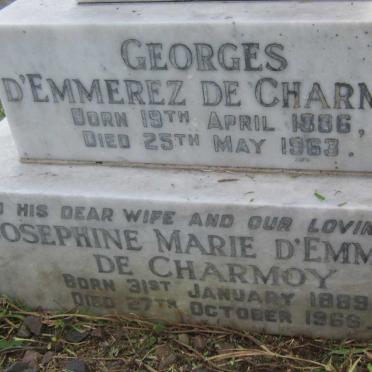 CHARMOY Georges, D'Emmerez de 1886-1963 &amp; Josephine Marie 1889-1966 :: D'EMMEREZ DE CHARMOY Bernadette 1920-1988
